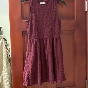 Burgundy Abercrombie kids dress.